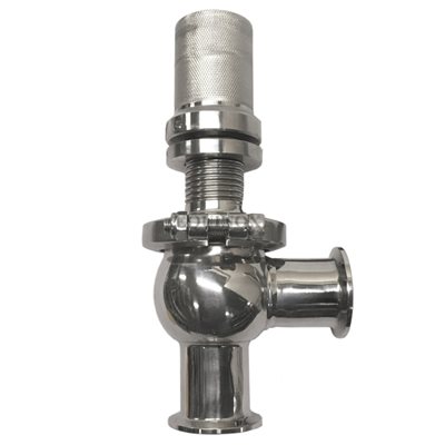 Safety Overflow Valve 0-40 PSI Clamp SS316