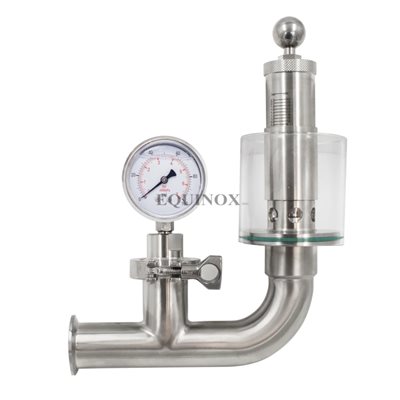 Spunding / Bunding valve (pressure gauge 0-100 PSI) 1 1 / 2'' TC SS304